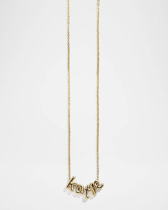 Custom Bubble Letter Necklace